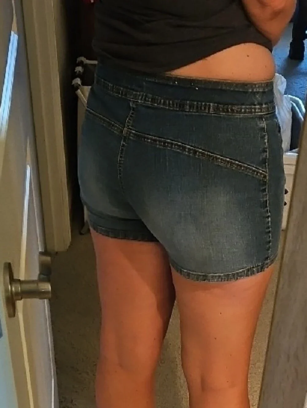 No Boundaries Dark Blue Denim Jean Shorts